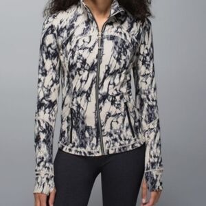 LULULEMON FORME JACKET *CUFFINS GREAT GRANITE BLACK MOJAVE TAN SIZE 10 Layer
